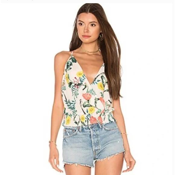 Heartloom (REVOLVE) Cora Floral Wrap Top *Imperfect - Picture 1 of 7